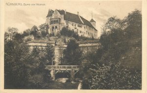 Antique Postcard Germany Nurnberg Burg von Westen