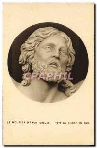 Old Postcard Le Moutier D & # 39Ahun Head of Christ Buis