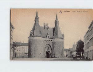 Postcard Vieille Porte de Bruxelles Mechelen Belgium