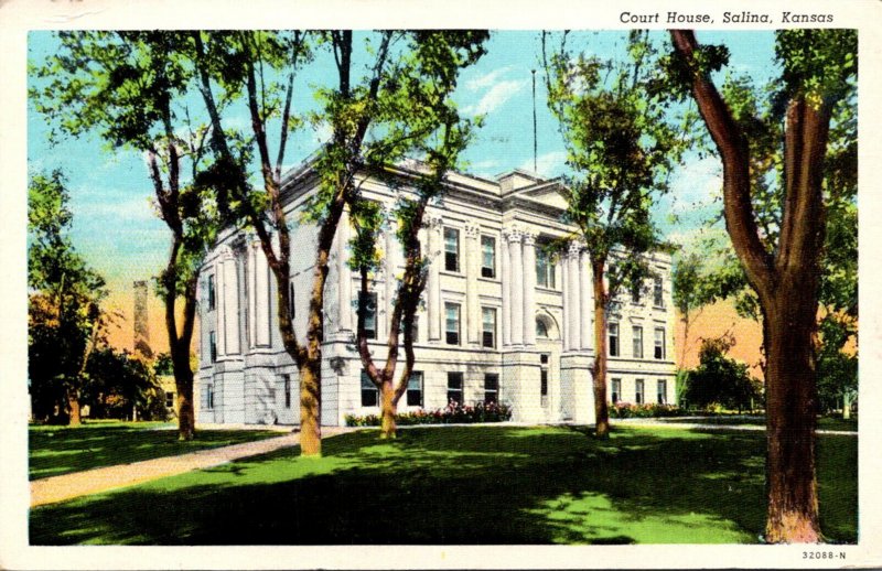 Kansas Salina Court House 1946 Curteich
