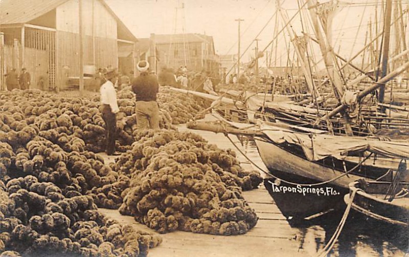 Sponges real photo Tarpon Springs FL