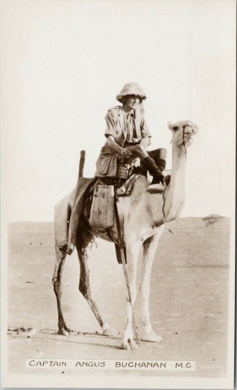 Captain Angus Buchanan Sahara Expedition Africa Unused RPPC Postcard E73