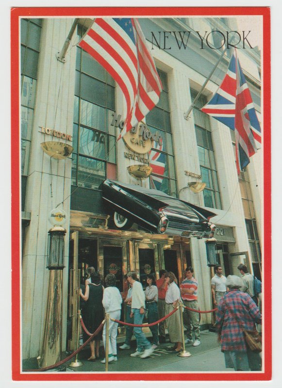 Hard Rock Cafe New York Vintage 1989 Postcard