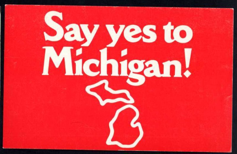 Michigan Large Letter Say yes to Chrome