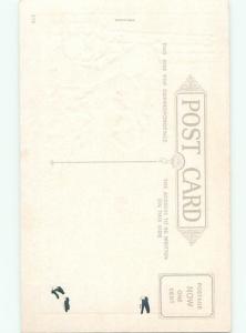 Divided-Back CHILDREN AT EASTER SCENE Great Postcard AA1705