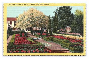 Spring Time Lambert Gardens Portland Oregon Postcard