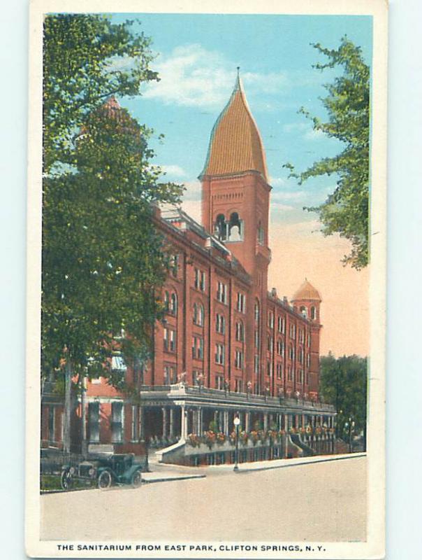 Unused W-Border HOSPITAL SCENE Clifton Springs New York NY J9739