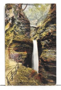 Cavern Cascade, Watkins Glen, N. Y. - Postcard