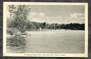 h2596 - Canada Postcard. Near NORTH BAY Ontario. The Bay at Sunset Park