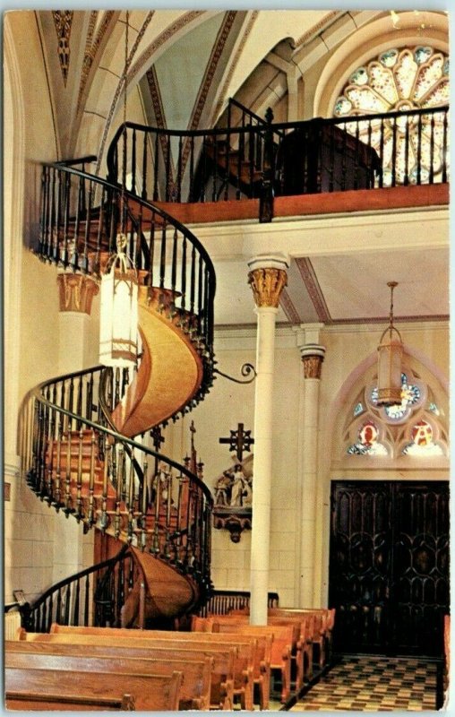 Postcard - The Miraculous Staircase - Santa Fe, New Mexico 