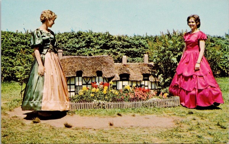 Hostesses at Woodleight Replicas Kensington PE Prince Edward Island Postcard H32