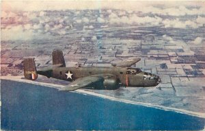 Aircraft Military Tokyo Raider North American B-25 Wesco Postcard 21-66