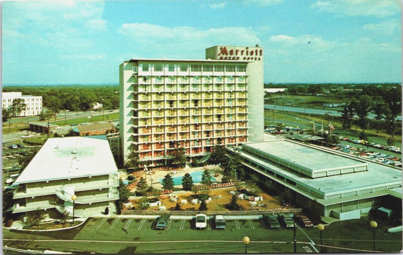 Marriott Hotels Saddle Brook New Jersey Vintage Postcard C214