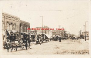 MS, West Point, Mississippi, RPPC, Commerce Street, Business Section