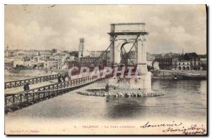 Old Postcard Valencia the Suspension Bridge