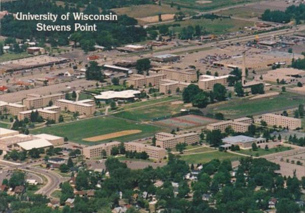 Wisconsin Stevens Point Aerial View University Of Wisconsin 1991