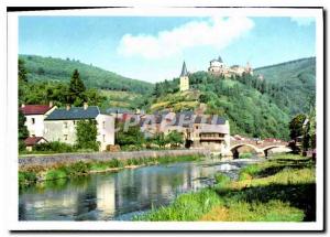 Modern Postcard Vianden Vallee of Oor and Chateau