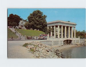 Postcard The Portico Over Plymouth Rock, Plymouth, Massachusetts