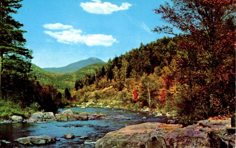 NY - Ausable River & Whiteface in Distance 