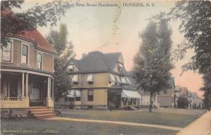 New York NY Postcard DUNKIRK Chautauqua County 1911 SWAN STREET Homes 19