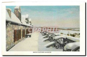 Postcard Modern South Platform in Winter South Battery and Flag Bastion