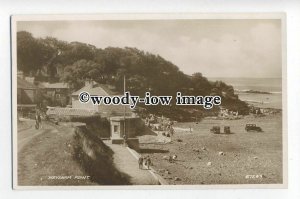 tq1577 - Lancs - Cars on the Beach at Heysham Point c1940s - Postcard