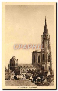 Postcard Old Strasbourg Cathedral