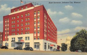 Jefferson City Missouri 1940s Postcard Hotel Governor