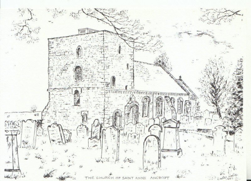 Northumberland Postcard - The Church of Saint Anne - Ancroft - Ref 18748A