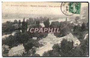 Old Postcard Environs De Rouen Saint Adrien General view