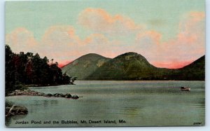 MT. DESERT ISLAND, ME Maine ~ Hancock County ~ JORDAN POND c1910s  Postcard