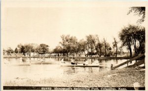 1910s Hammond's Swimming Pool Columbus Kansas Postcard