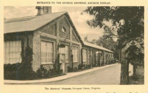 Virginia Newport News Mariner's Museum Entrance 1930s Postcard 22-4855