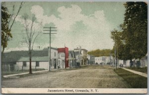 GOWANDA NY JAMESTOWN STREET ANTIQUE POSTCARD