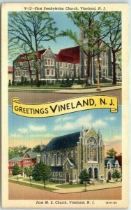 M-30182 Greetings from Vineland New Jersey