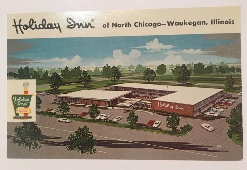 Holiday Inn North Chicago Waukegan Illinois Postcard RPPC