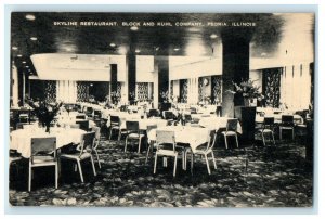c1920's Skyline Restaurant Block And Kuhl Company Peoria IL Posted Postcard