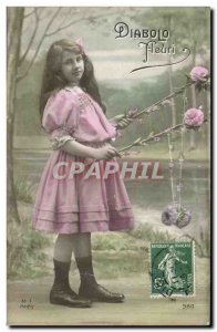 Old Postcard Diabolo Child