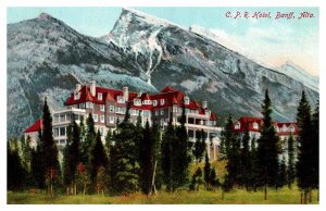 Postcard HOTEL SCENE Banff Alberta AB AP6536