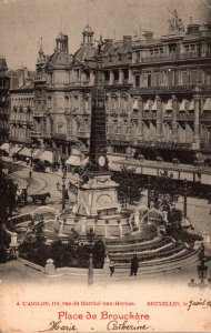 Belgium Brussels Place de Brouchere 1902