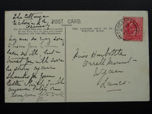 Shropshire OSWESTRY St Oswald King & Martyr Church & Vicarage (1) c1904 Postcard