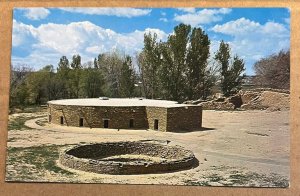 UNUSED POSTCARD - GREAT KIVA, AZTEC RUINS NATIONAL MONUMENT, AZTEC, NEW MEXICO