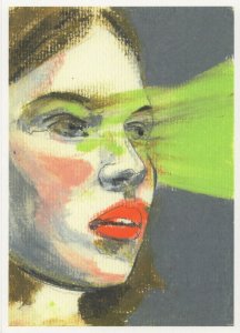 Mercedes Heinwein Linda ESP Telepathy Girl Austrian Painting Postcard