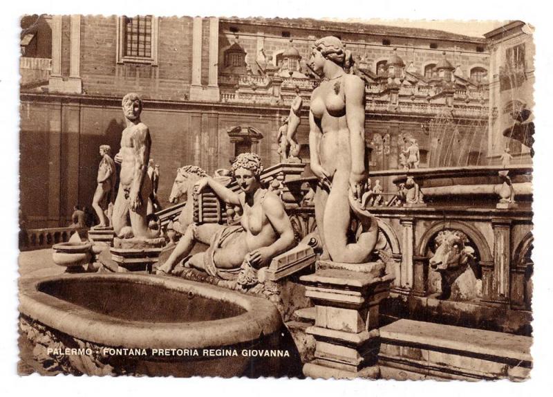 Italy Sicily Palermo Fontana Pretoria Fountain of Shame