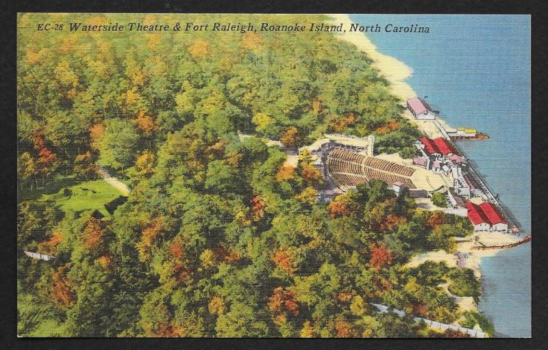 Waterside Theatre Fort Raleigh Roanoke Island North Carolina Unused c1930s