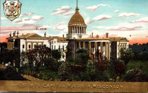 Wisconsin Madison State Capitol Building 1909