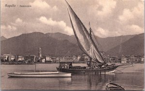 Italy Rapallo Panorama Vintage Postcard 03.20