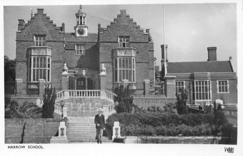 RPPC HARROW SCHOOL Harrow, London, United Kingdom 1960 Vintage Postcard