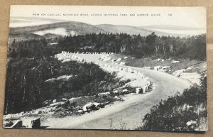 VINTAGE UNUSED PC - CADILLAC MOUNTAIN ROAD, ACADIA NATL. PARK, BAR HARBOR, MAINE