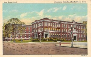 MARSHALLTOWN, IA Iowa  DEACONESS HOSPITAL  Marshall County  Curteich Postcard